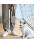 Lässig: Tasche für Leckerlis und Kotbeutel für Spaziergänge taupe