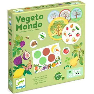 Djeco: Spiel Vegeto Mondo 5-99 Jahren Cool School