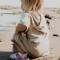Poncho für Kinder von 1-3 Jahren mit UV-Schutz Decke 50+ in beige