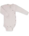 Engel: Baby-Wickelbody Wolle Seide Langarm rosa 7-12...