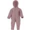 Engel: Wollfleece Overall mit Umschlägen rosa