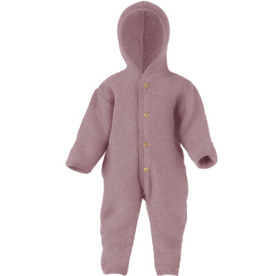 Engel: Wollfleece Overall mit Umschlägen rosa 3-6 Monate - 62/68