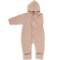 Engel: Wollfleece Overall mit Umschlägen sand
