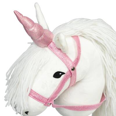 Einhorn-Halfter Set rosa für Steckenpferde by Astrup