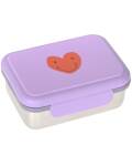 Lässig: Brotdose Edelstahl Little Gang Heart lilac