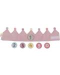 Little Dutch: Geburtstagskrone aus Stoff rosa