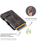 Secwal: Kleiner Geldbeutel mit Hardcover-Kartenetui RFID...