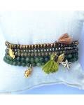 Lumisha: Armband oliv