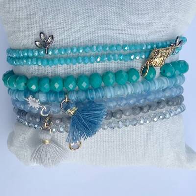 Lumisha: Armband blau
