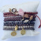 Lumisha: Armband braun 5mm Anhänger gold-verstellbar