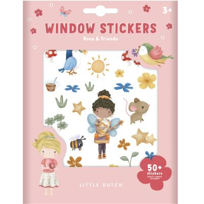 Little Dutch: Fenstersticker Rosa and Friends 50St