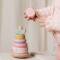 Little Dutch: Holzspielzeug Stapelturm mit 5 Ringen in rosa