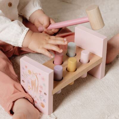 Little Dutch: Hammerbank Fairy Garden Holz rosa