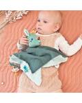 Schmusetuch mit Schnullerhalter Drache Lilliputiens