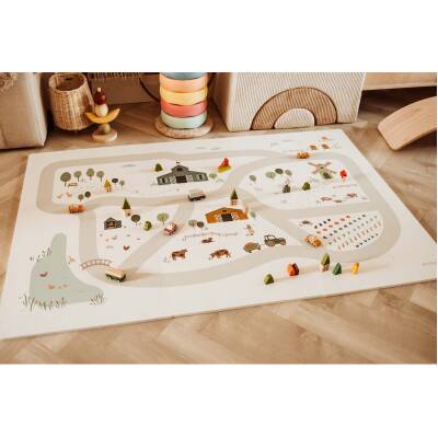 Puzzlematte Baby Play and Go Farm 120x180x1,4cm