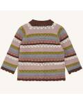 Cardigan aus Strick in rosa mit Muster gestrickt