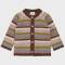 Baby Strickjacke aus weicher Bio Baumwolle in gestreift