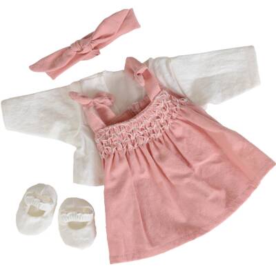 Puppenkleidung für Puppen von 30-32cm Rosa Smocks