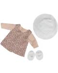 Puppenkleidung für Puppen von 30-34cm Beige Flowers