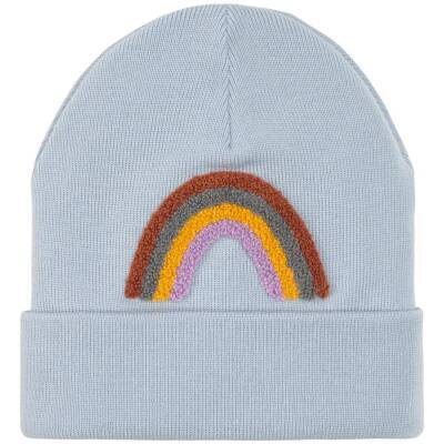 Lässig: Mütze Beanie Little Gang Rainbow hellblau 1-3J