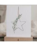 Eulenschnitt: Postkarte Star Wreath