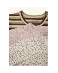 Baby Strickjacke aus weicher Bio Baumwolle in gestreift