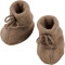 Engel: Baby-Schühchen mit Bändel Wollfleece walnuss 1 - 50/56