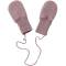 Engel: Baby-Fäustel aus Wollfleece rosa