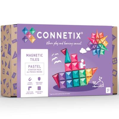 Connetix: Magnetbausteine Pastel Starter Set 64Teile