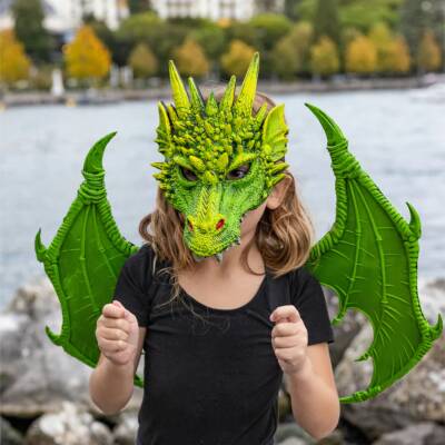 Great Pretenders: Drachen Maske grün ab 3 Jahre