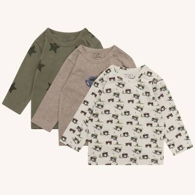 Hust and Claire: Langarm-Shirt 3erPack HCAlbert 74
