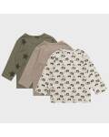 Baby TShirt im 3er Pack mit langen Armen in drei Designs