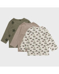 Baby TShirt im 3er Pack mit langen Armen in drei Designs