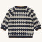Baby Pullover mit langen Armen und Knopleiste an der Schulter