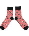 Powder: Bambus Socken Herren Mops rosa