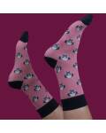 Powder: Bambus Socken Herren Mops rosa