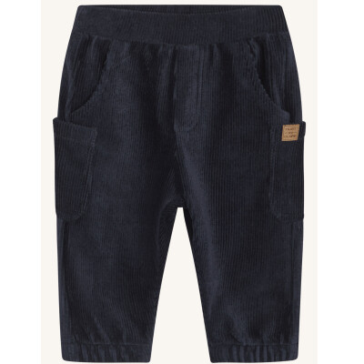 Hust and Claire: Hose Bio-Baumwolle Cord blau 80