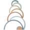 Little Dutch: Stapelspiel Regenbogen aus Holz blau ab 12 Monate