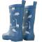 Fresk: Naturkautschuk Gummistiefel für Kinder Dino blau