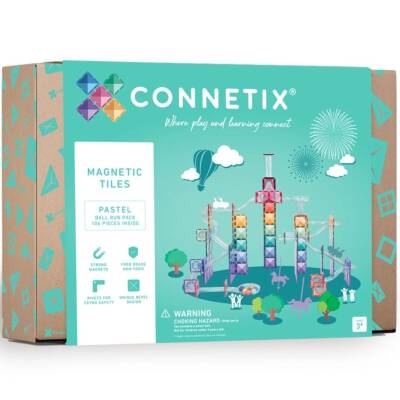 Connetix: Magnetbausteine Pastel Kugelbahn 106Teile