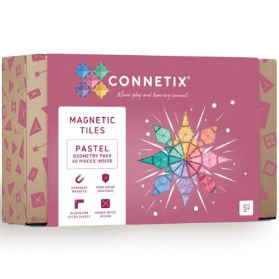 Connetix: Magnetbausteine Pastel Geometry Set 40Teile