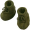 Engel: Baby-Schühchen mit Bändel Wollfleece oliv 1 - 50/56