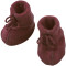 Engel: Baby-Schühchen mit Bändel Wollfleece zimt 1 - 50/56