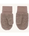 Kinder Handschuhe aus Wollfleece in beige Fäustlinge
