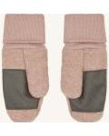 Kinder Handschuhe aus Wollwalk in rosa Fäustlinge