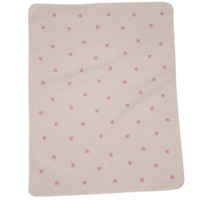 Fussenegger: Babydecke 70x90cm Herzen rosa