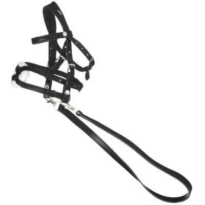 Trense  für Steckenpferd DIY Hobby Horse schwarz