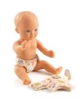 Djeco: Puppenwindeln 3erSet  für Puppen Pomea