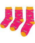 Miss Sparrow: Kinder Socken Bambus Dackel pink 4-6 Jahre