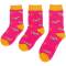Miss Sparrow: Kinder Socken Bambus Dackel pink 4-6 Jahre